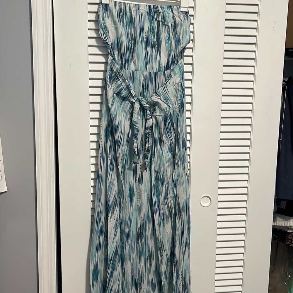 Strapless maxi dress